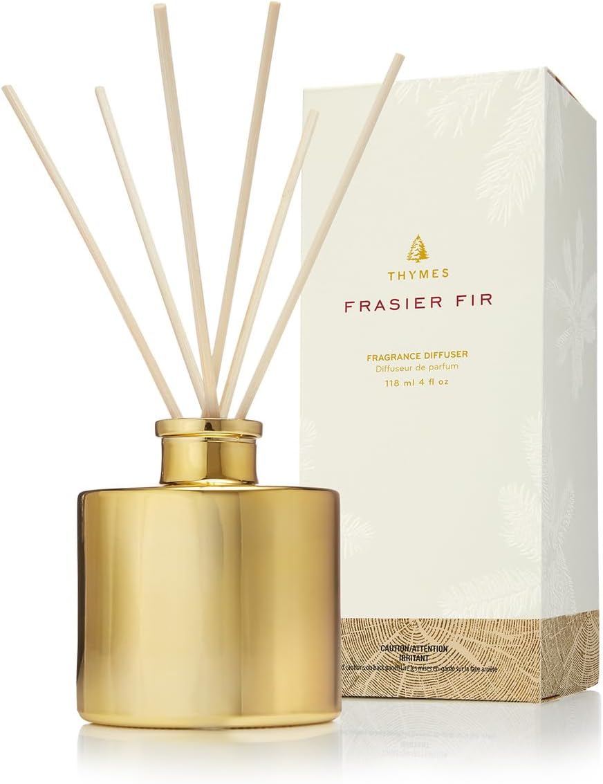Thymes Frasier Fir Reed Diffuser - Luxury Home Fragrance