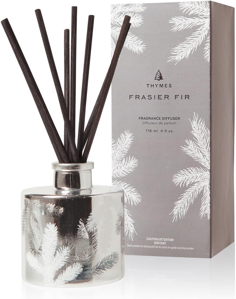 Thymes Frasier Fir Reed Diffuser - Luxury Home Fragrance