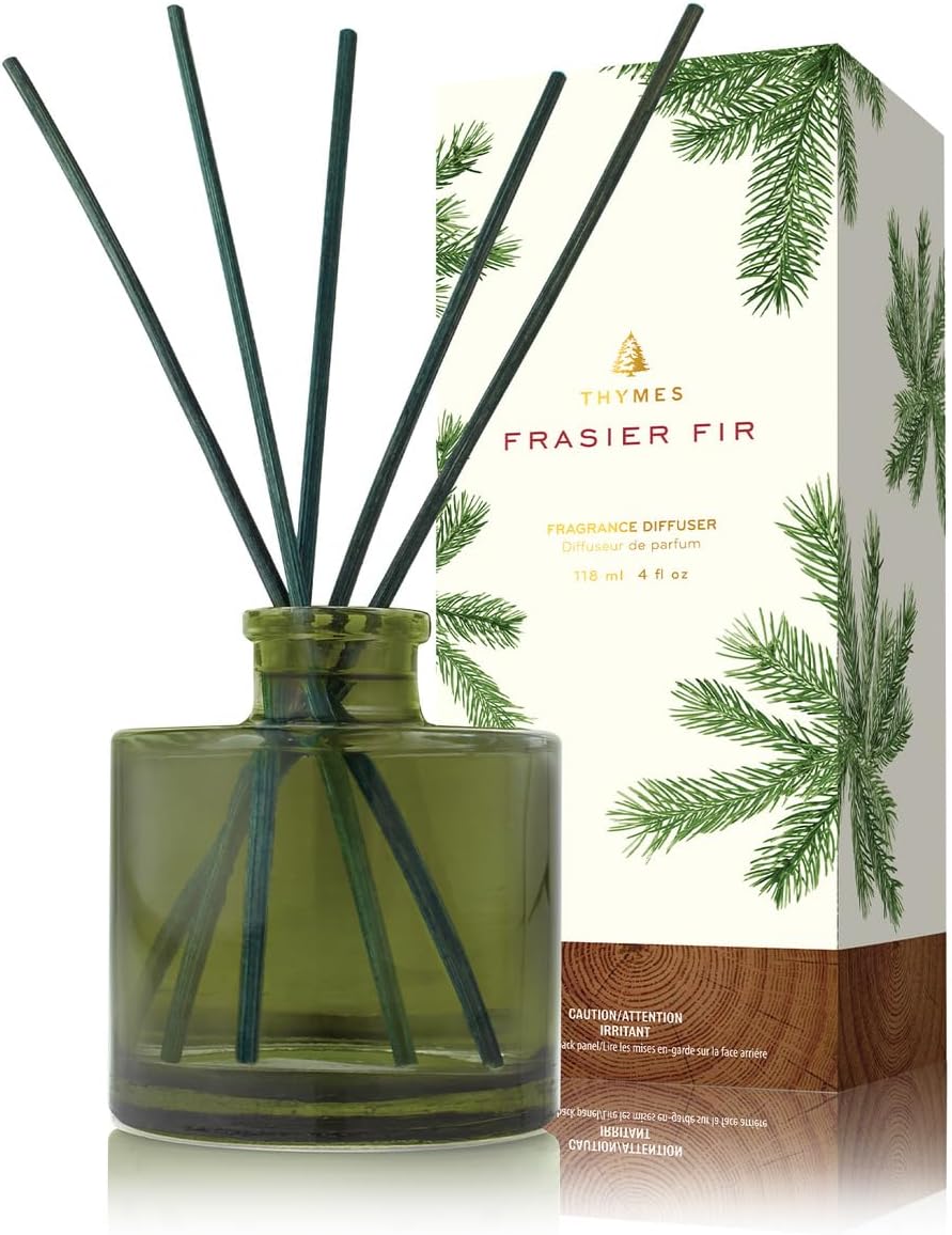 Thymes Frasier Fir Reed Diffuser - Luxury Home Fragrance