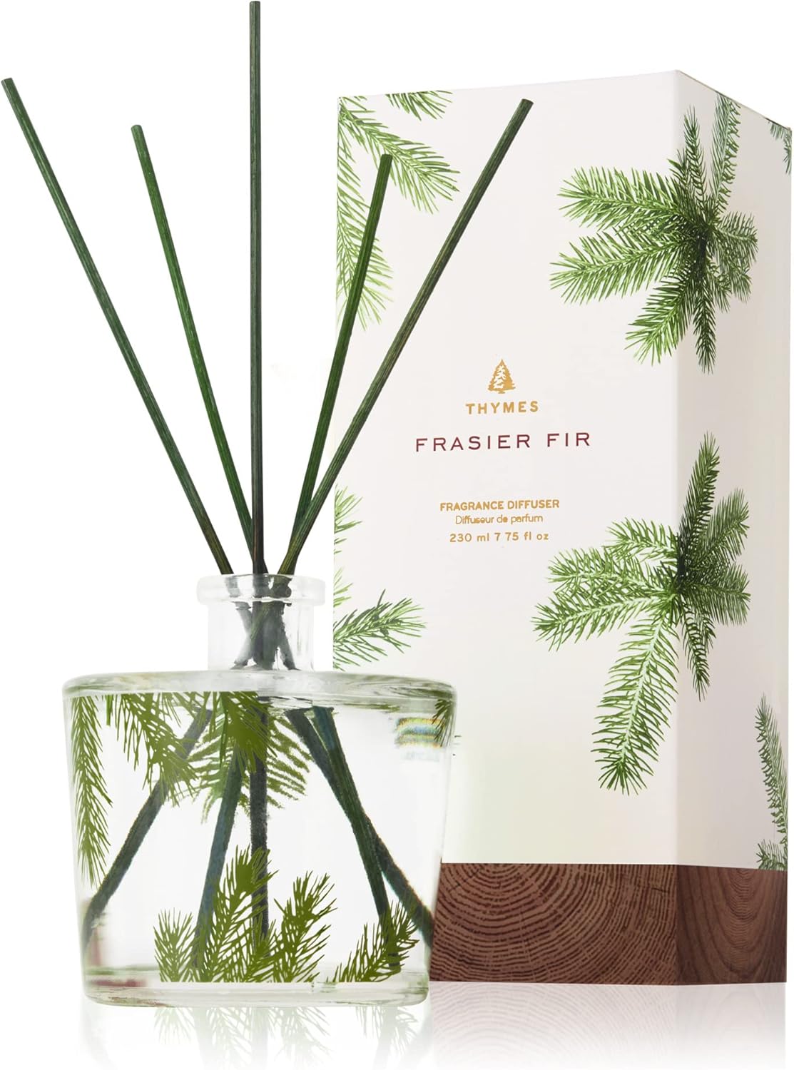 Thymes Frasier Fir Reed Diffuser - Luxury Home Fragrance