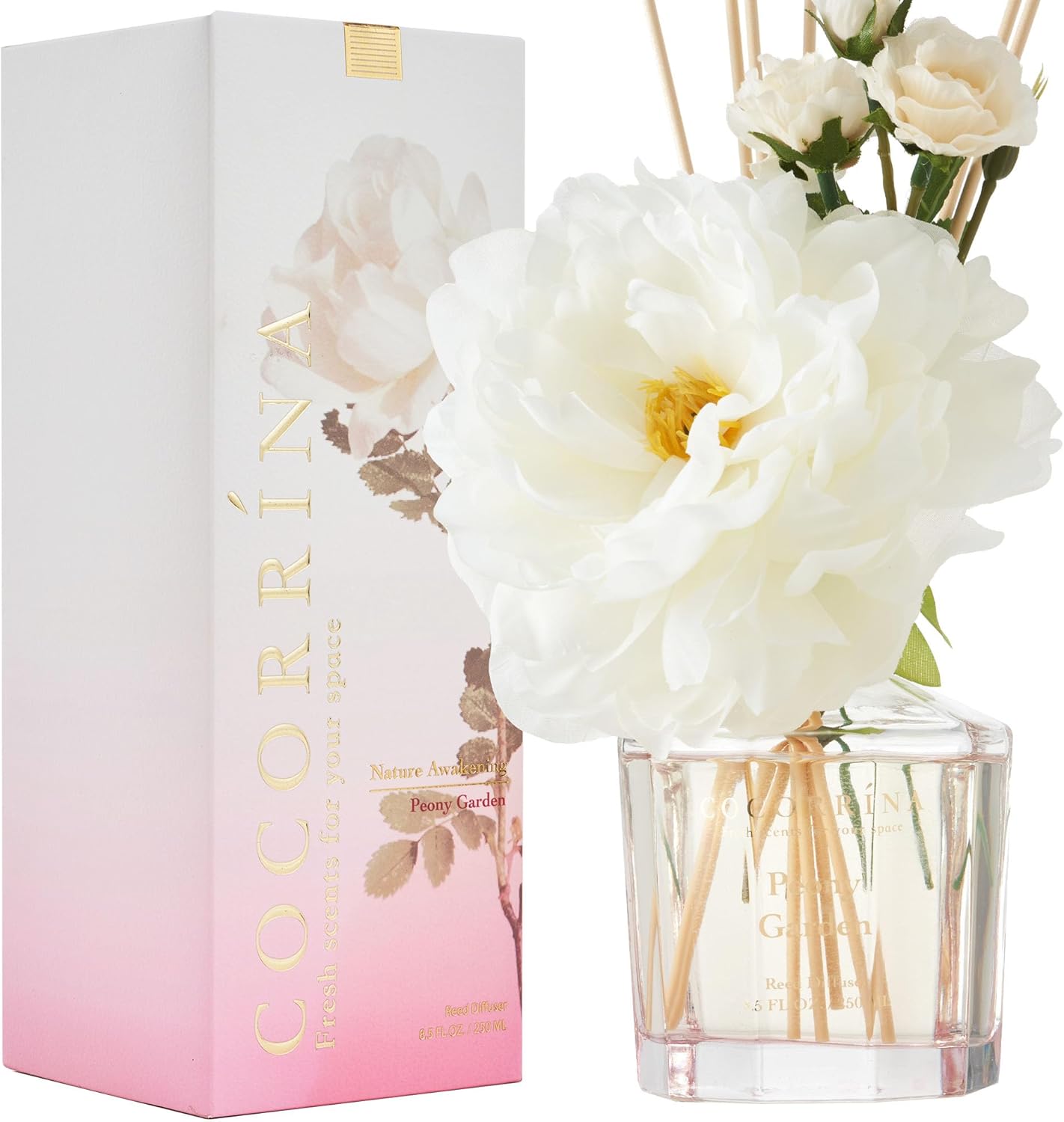 COCORRÍNA Reed Diffuser - Luxury Scented Flower Decor