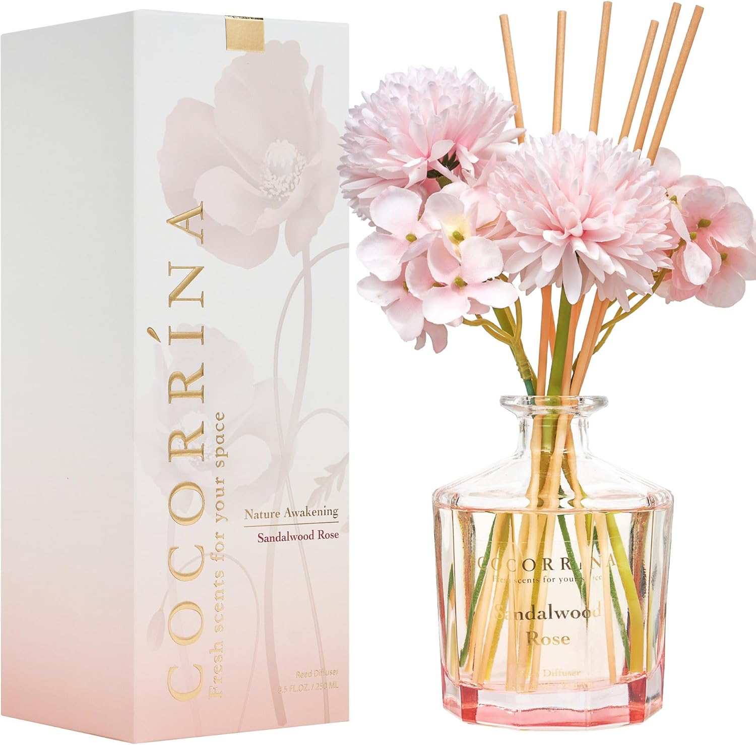 COCORRÍNA Reed Diffuser - Luxury Scented Flower Decor