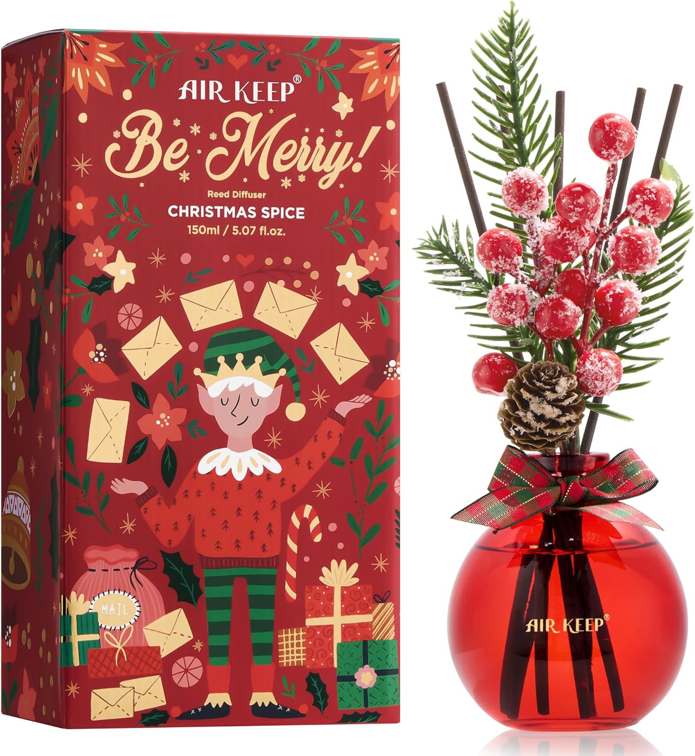 Airkeep Reed Diffuser - 5.07oz Scented Home Fragrance