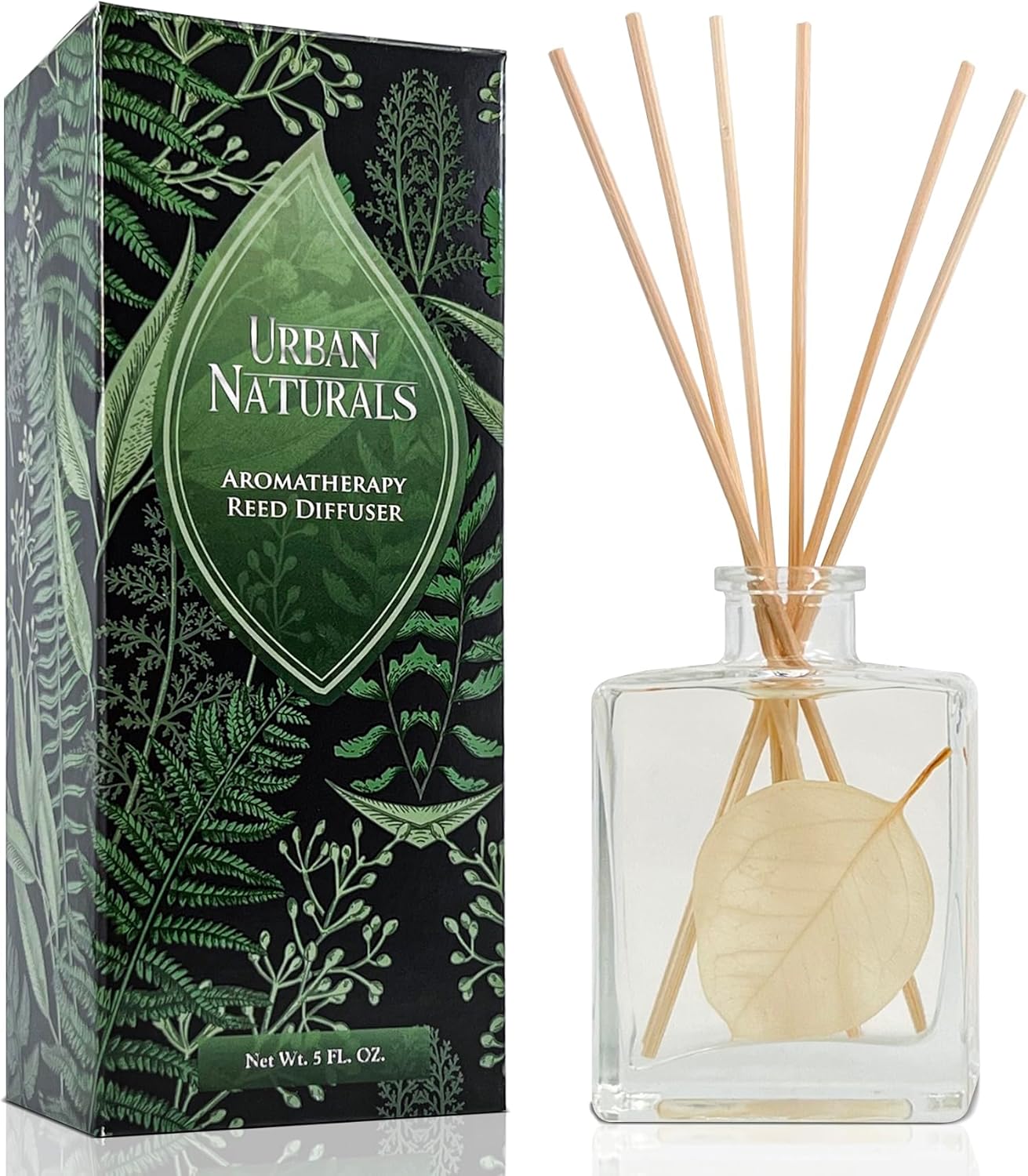 Urban Naturals Reed Diffuser Set - 5oz Glass Bottle