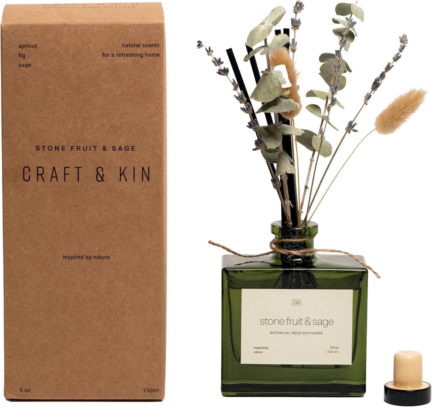 Craft & Kin Reed Diffusers: Nature-Inspired Scents & Dried Flowers