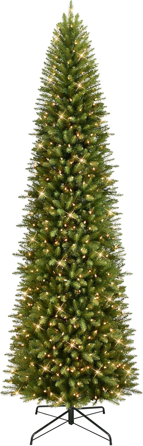 Puleo 7.5ft Pre-Lit Slim Fraser Fir Christmas Tree