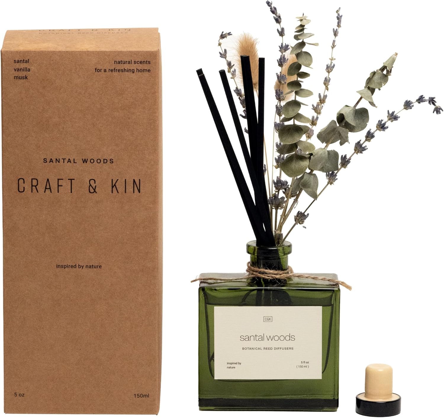 Craft & Kin Reed Diffusers: Nature-Inspired Scents & Dried Flowers