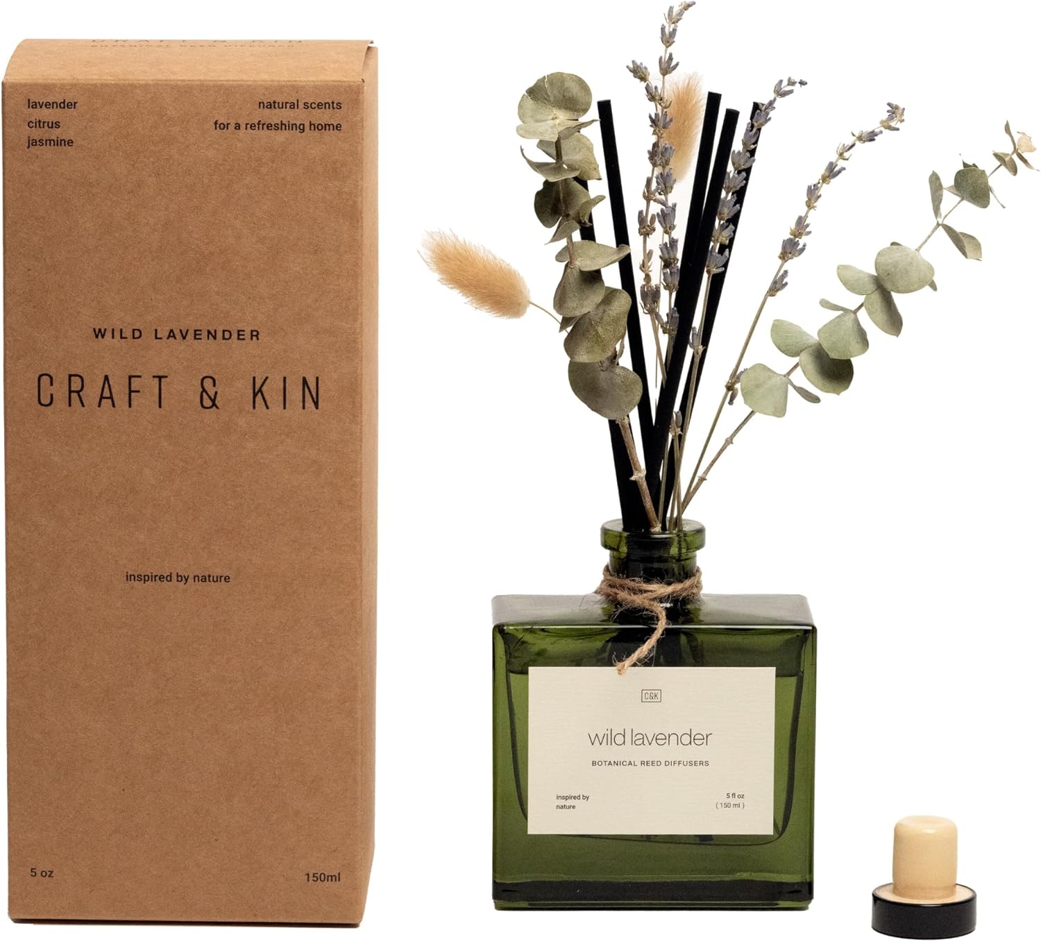 Craft & Kin Reed Diffusers: Nature-Inspired Scents & Dried Flowers