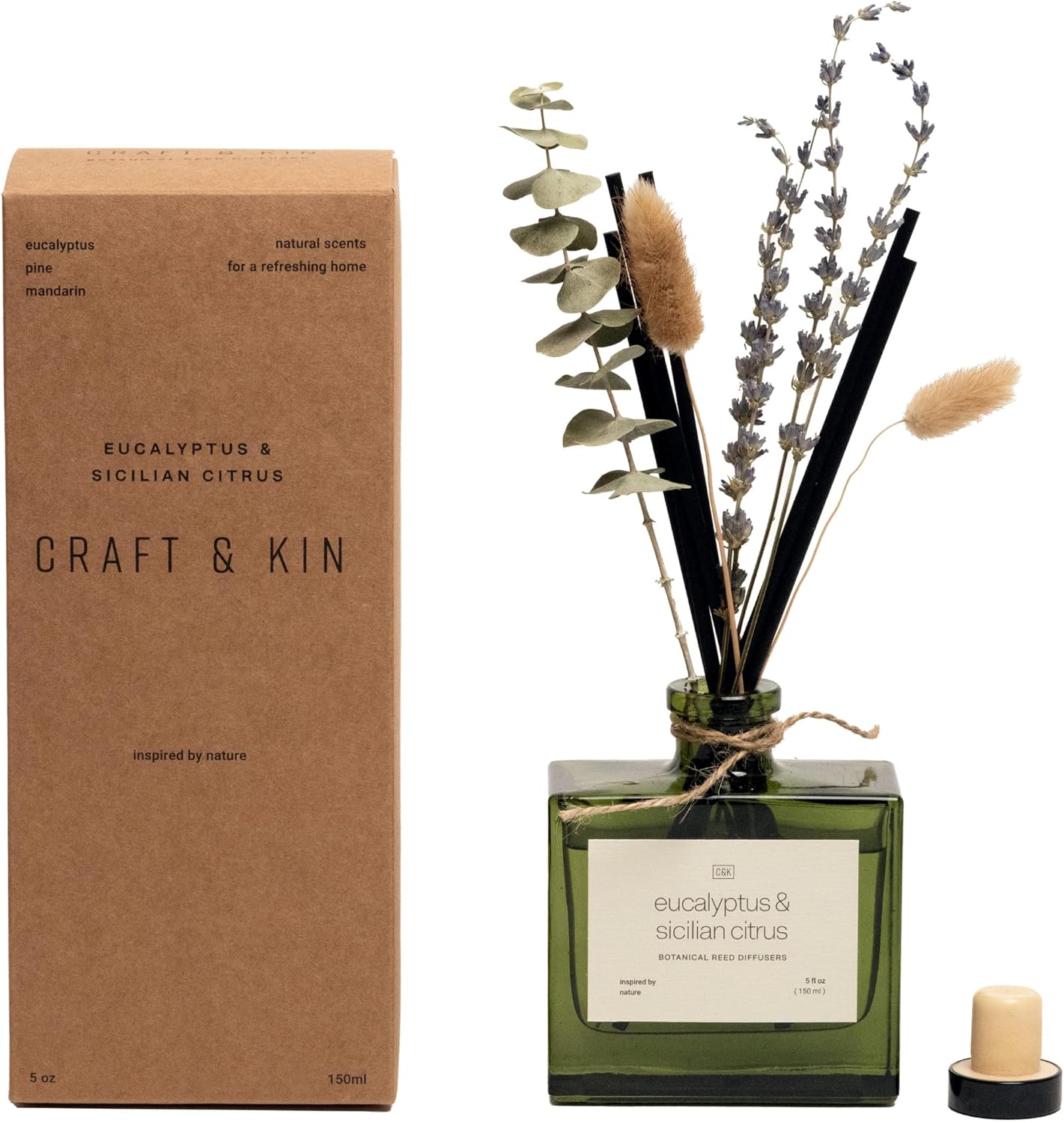 Craft & Kin Reed Diffusers: Nature-Inspired Scents & Dried Flowers