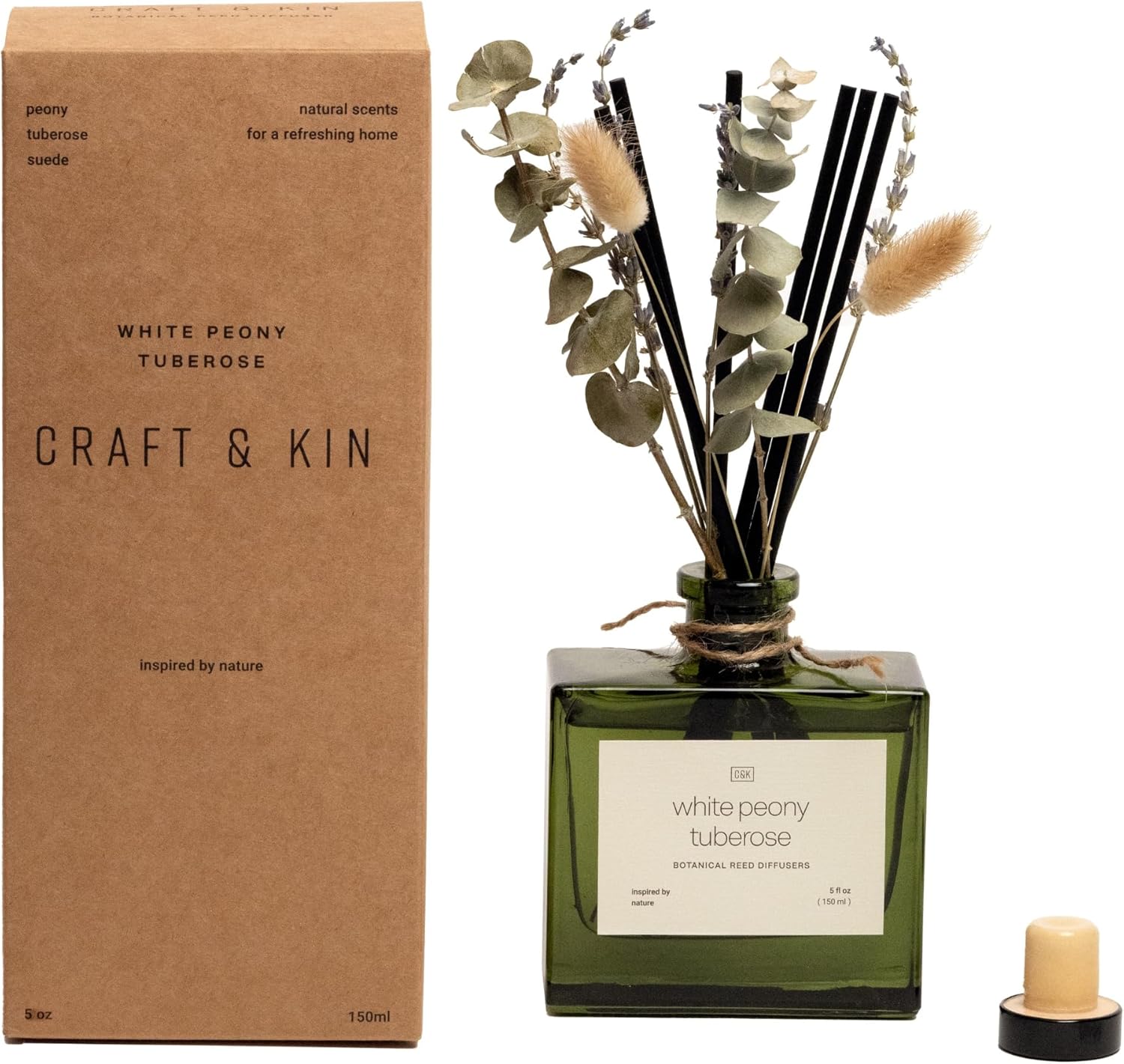 Craft & Kin Reed Diffusers: Nature-Inspired Scents & Dried Flowers