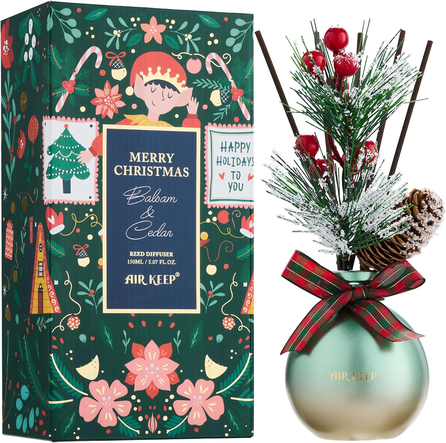 Airkeep Reed Diffuser - 5.07oz Scented Home Fragrance